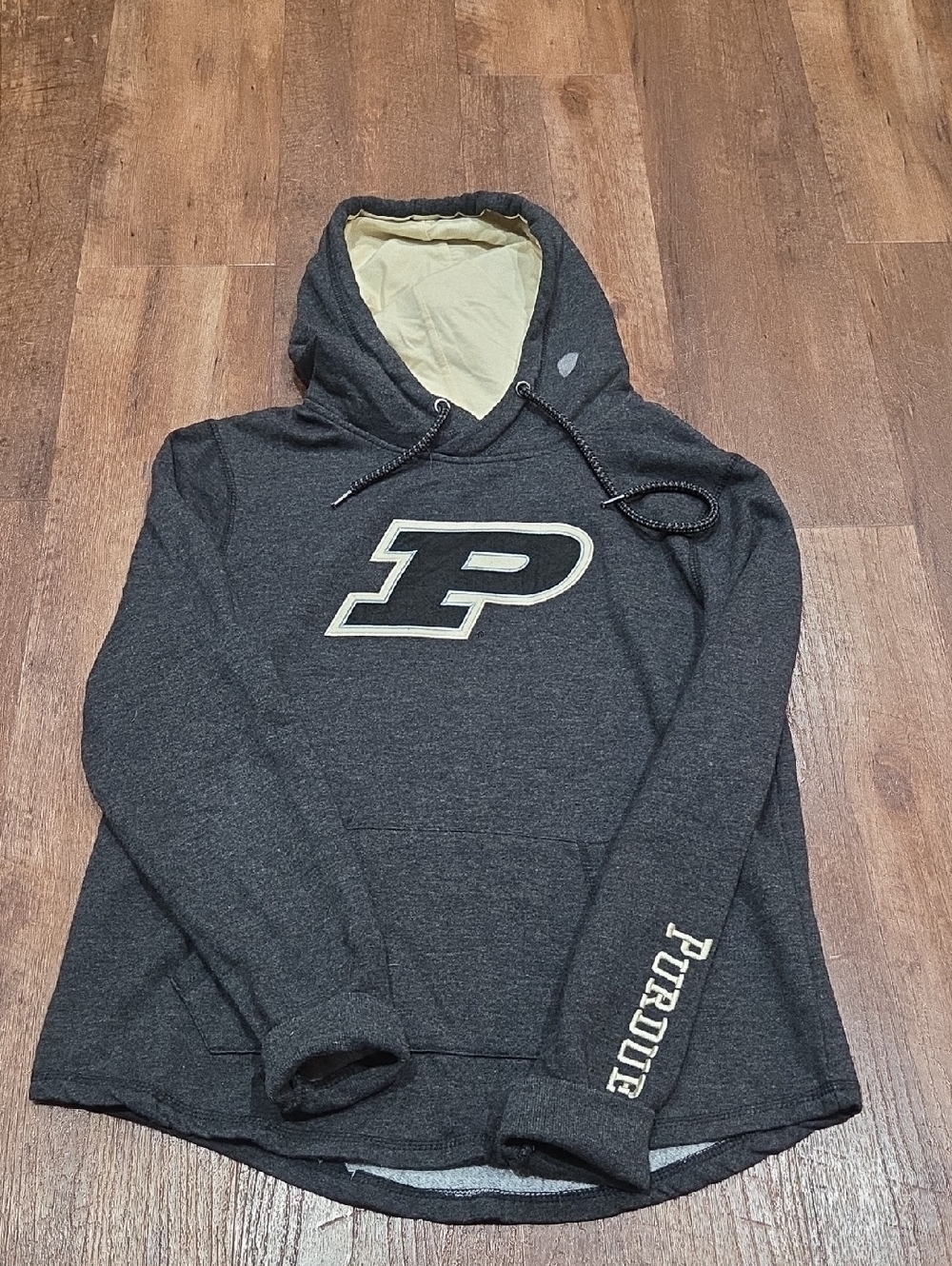 Purdue Charcoal Hooded Pullover Sweatshirt